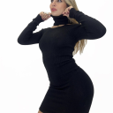 abito con dolcevita crazy